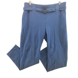 Betabrand Dress Yoga Pants Royal Zigzag Pinstripe XL